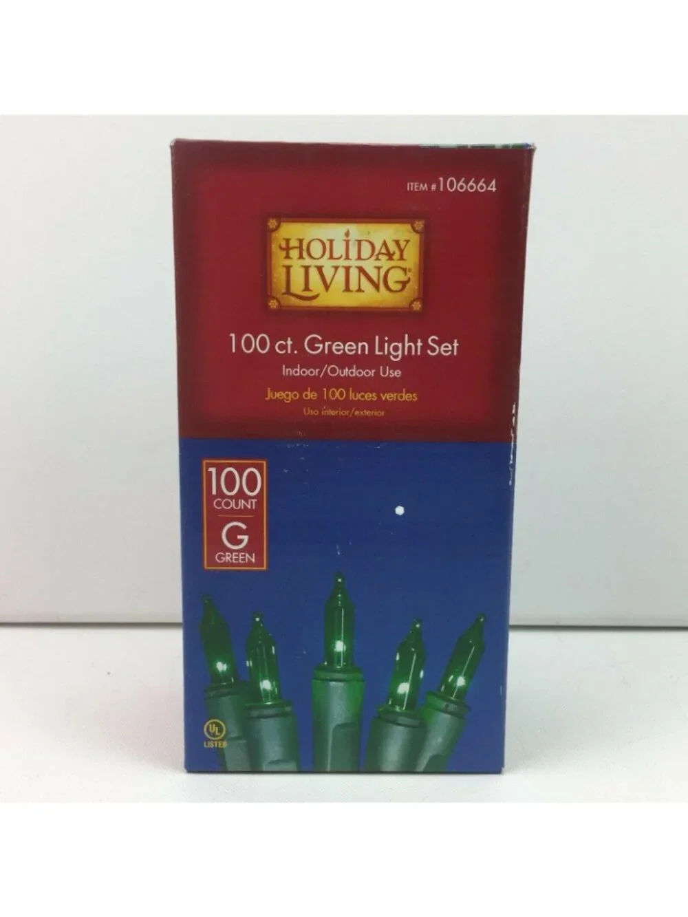 Holiday Living 100 Green Christmas Light Set Green Wire U04ZI24D